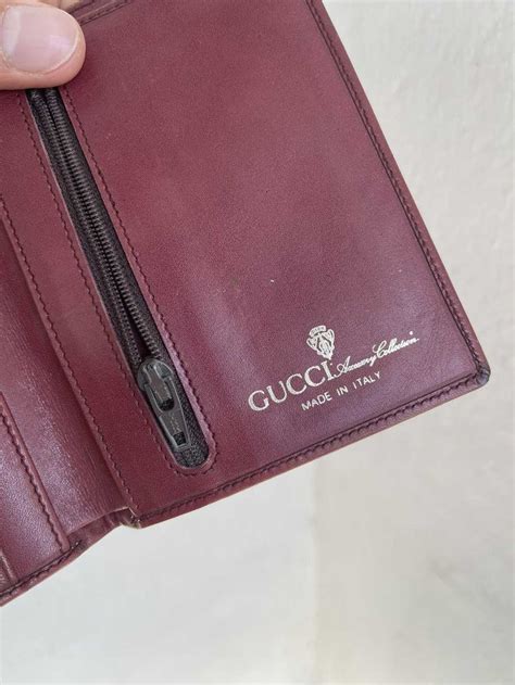 old gucci logo leather collection